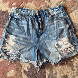 High-waisted American Eagle Mom Jean Shorts